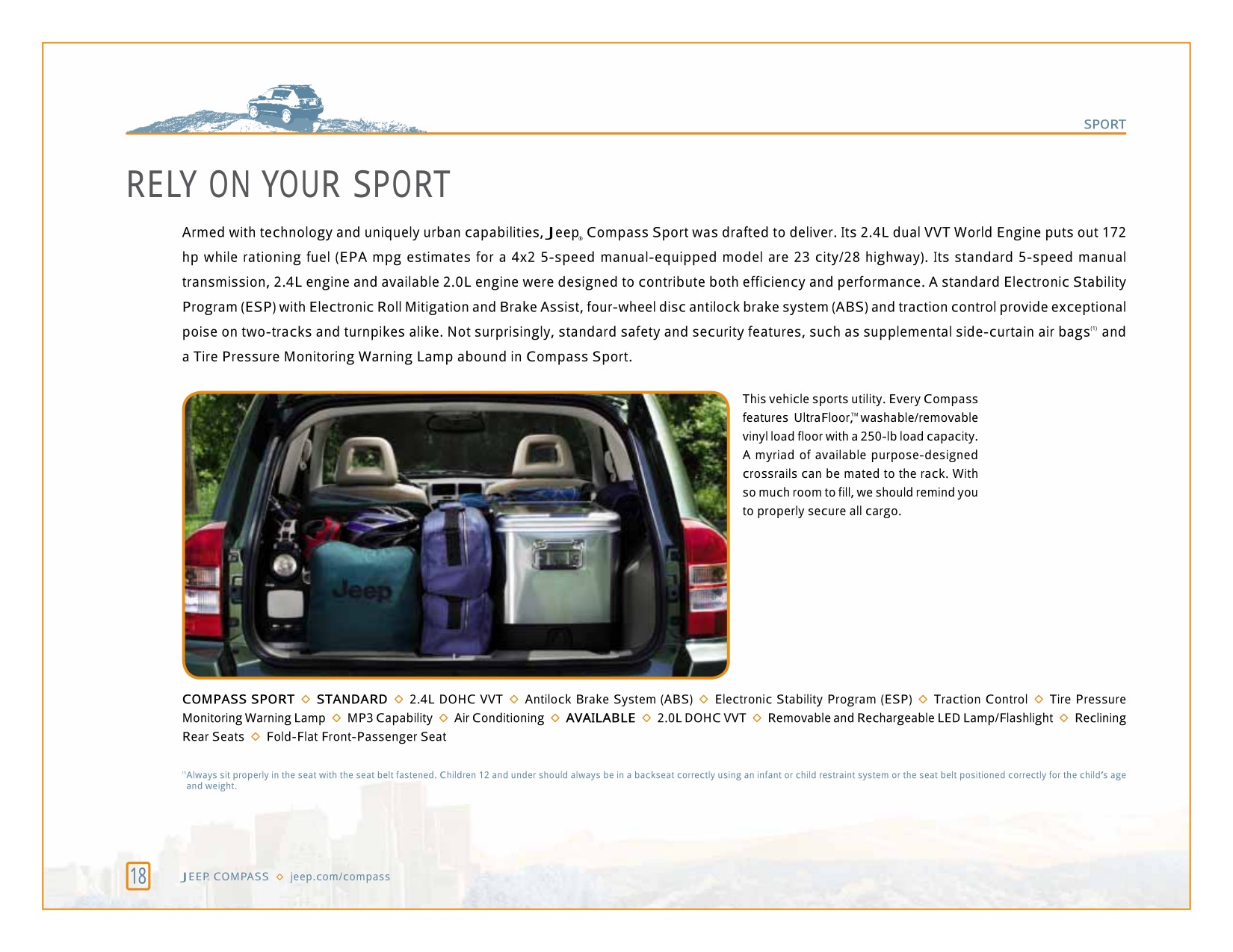 2008 Jeep Compass Brochure Page 3